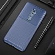 Oppo Reno 10X Zoom Kılıf Darbe Emici Uzun Ömürlü Parmak İzi Yapmaz Karbon Tasarım Negro Kılıf