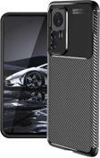 Xiaomi Mi 12T Pro Kılıf Darbe Emici Uzun Ömürlü Parmak İzi Yapmaz Karbon Tasarım Negro Kılıf
