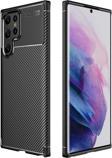 Samsung Galaxy S22 Ultra Kılıf Darbe Emici Uzun Ömürlü Parmak İzi Yapmaz Karbon Tasarım Negro Kılıf