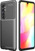 Xiaomi Mi Note 10 Lite Kılıf Darbe Emici Uzun Ömürlü Parmak İzi Yapmaz Karbon Tasarım Negro Kılıf