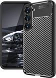 Samsung Galaxy S23 Plus Kılıf Darbe Emici Parmak İzi Yapmaz Karbon Tasarım Negro Kılıf