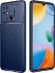 Xiaomi Poco C40 Kılıf Darbe Emici Uzun Ömürlü Parmak İzi Yapmaz Karbon Tasarım Negro Kılıf