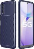 Vivo Y20S Kılıf Darbe Emici Uzun Ömürlü Parmak İzi Yapmaz Karbon Tasarım Negro Kılıf