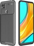 Xiaomi Redmi 9C Kılıf Darbe Emici Uzun Ömürlü Parmak İzi Yapmaz Karbon Tasarım Negro Kılıf