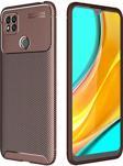 Xiaomi Redmi 9C Kılıf Darbe Emici Uzun Ömürlü Parmak İzi Yapmaz Karbon Tasarım Negro Kılıf