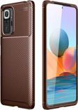 Xiaomi Redmi Note 10 Pro Kılıf Darbe Emici Uzun Ömürlü Parmak İzi Yapmaz Karbon Tasarım Negro Kılıf