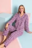 Nisanca Kadın Kışlık Welsoft Peluş Polar  Düğmeli Pijama Takımı