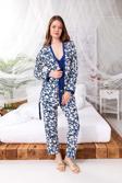 Nisanca Kutulu Çeyizlik Zen Pijama Seti - Exclusive 3 Parça İpeksi Sabahlıklı Kadın Pijama Takımı