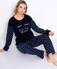Nisanca Kışlık Kadın Polar Pijama Takımı - Yılbaşı Pijaması 
