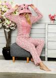 Kışlık Bayan Polar Peluş Tulum Pijama Takımı