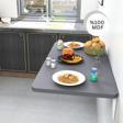 Kydonia Home 60X90 Cm Oval Köşeli Duvara Monte Kırma Katlanır Masa