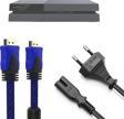 PS4 Güç Kablosu Hdmi Örgülü Kablo Set Playstation 4 Aksesuar