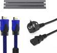 PS4 Pro Güç Kablosu Hdmi Örgülü Kablo Set Playstation 4 Aksesuar