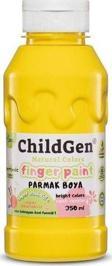 Childgen Süper Yıkanabilir Parmak Boyası 350 ml Şişe Sarı