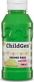Childgen Süper Yıkanabilir Parmak Boyası 350 ml Şişe Yeşil