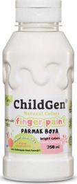 Childgen Süper Yıkanabilir Parmak Boyası 350 ml Şişe Beyaz