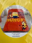 TAÇ Minions Hungry Lisanslı Tek Kişilik Battaniye