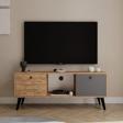 Alonex Force Tv Ünitesi Atlantik Çam Antrasit Televizyon Konsolu 140 Cm Ekonomik Modül Sehpa