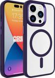 Apple iPhone 15 Pro Max Kılıf Wireless Şarj Özellikli Zore Krom Magsafe Silikon Kapak 