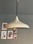 Full Reyon Modern Metal Sarkıt, Salon, Hol, Mutfak Avizesi, Krem Rengi Metal Avize 36 Cm Çapında Metal Avize