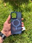 İphone 15 Pro Max MagSafe Uyumlu Mat Krom Telefon Kılıfı