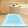 Dekoreko Kaymaz Taban Djt Banyo Halısı Trend Modern 1460 Mavi