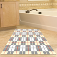 Dekoreko Kaymaz Taban Djt Banyo Halısı Trend Modern 750 Krem