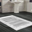 Dekoreko Kaymaz Taban Djt Banyo Halısı Trend Modern 1460 Mavi
