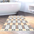 Dekoreko Kaymaz Taban Djt Banyo Halısı Trend Saçaklı Modern 750 Krem