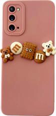 Samsung Galaxy S20 Kılıf 3D M Bear Kamera Korumalı Silikon Kapak