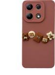 Xiaomi Redmi Note 13 4G Kılıf 3D M Bear Kamera Korumalı Silikon Kapak