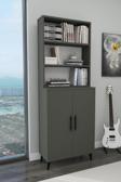 Enda Home Oras 6 Raflı 2 Kapaklı Dolaplı Kitaplık