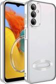 Samsung Galaxy M14 Kılıf Kamera Korumalı Logo Gösteren Zore Omega Kapak