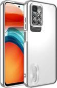Xiaomi Redmi 10 Kılıf Kamera Korumalı Logo Gösteren Zore Omega Kapak