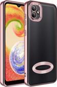 Samsung Galaxy A04 Kılıf Kamera Korumalı Logo Gösteren Zore Omega Kapak
