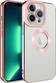 Apple iPhone 13 Pro Kılıf Kamera Korumalı Logo Gösteren Zore Omega Kapak