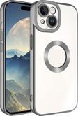 Apple iPhone 15 Plus Kılıf Kamera Korumalı Logo Gösteren Zore Omega Kapak