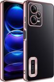 Xiaomi Redmi Note 12 5G Kılıf Kamera Korumalı Logo Gösteren Zore Omega Kapak