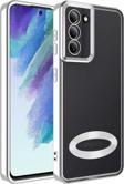 Samsung Galaxy S21 FE Kılıf Kamera Korumalı Logo Gösteren Zore Omega Kapak