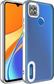 Xiaomi Redmi 10A Kılıf Kamera Korumalı Logo Gösteren Zore Omega Kapak