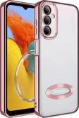 Samsung Galaxy M14 Kılıf Kamera Korumalı Logo Gösteren Zore Omega Kapak