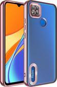 Xiaomi Redmi 10A Kılıf Kamera Korumalı Logo Gösteren Zore Omega Kapak