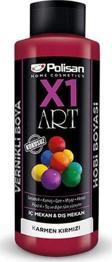 Polisan X1 Art Vernikli Boya 120ml Koyu Kırmızı