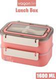 Vagonlife Bento Lunch Box 1600 ML 2 Kat Yeni Nesil Sefer Tası Paslanmaz Çelik -FFLBOX2221