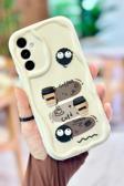 Samsung Galaxy A54  Kahve Kurabiye Desenli 3 Boyutlu Şirin Parlak Tasarım Cookie Kılıf