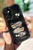 Samsung Galaxy A54  Kahve Kurabiye Desenli 3 Boyutlu Şirin Parlak Tasarım Cookie Kılıf