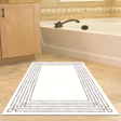 Dekoreko Kaymaz Taban Djt Banyo Halısı Trend Modern M5142