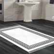 Dekoreko Kaymaz Taban Djt Banyo Halısı Trend Saçaklı Modern 626M