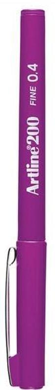 Artline 200 Fine Keçe Uçlu Uç 0.4 mm Eflatun Yazı Kalemi 
