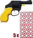 Pat Pat Mantar Tabancası 5 Paket Kapsül 720 Adet Mantar Sarı